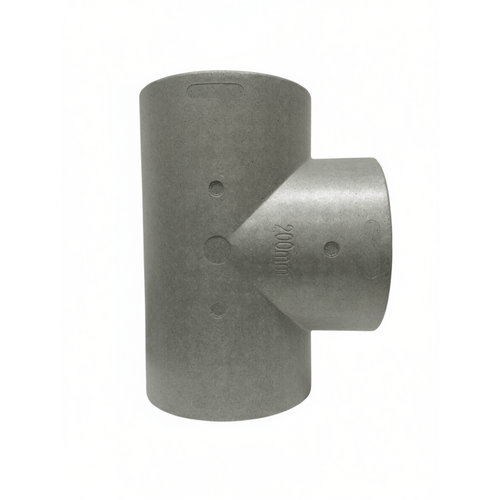 Trójnik EPS 90°  Ø200mm ścianka 42mm, izolacja do -15 C  powłoką grzybostatyczną, antybakteryjną