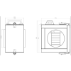 Nagrzewnica elektryczna kanałowa PTC 1,5KW 200mm IZOLOWANA