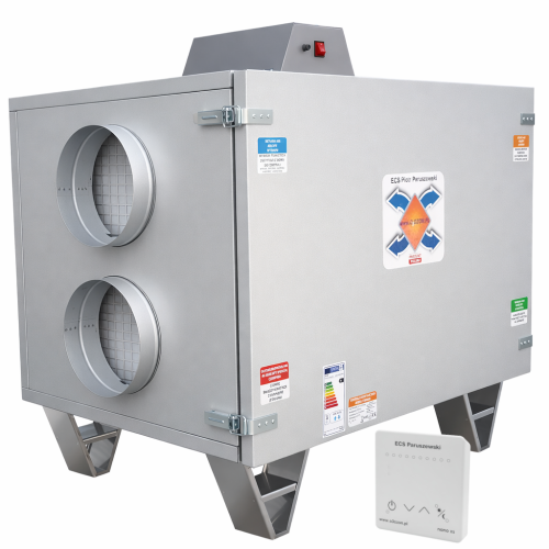 Centrala wentylacyjna  ABP-900/250 przeciwrądowa ze sterownikiem nano XS