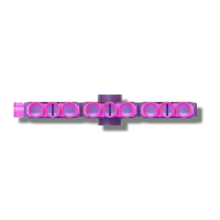 Skrzynka rozdzielcza trzymodułowa przelotowa 160mm, 12x90mm