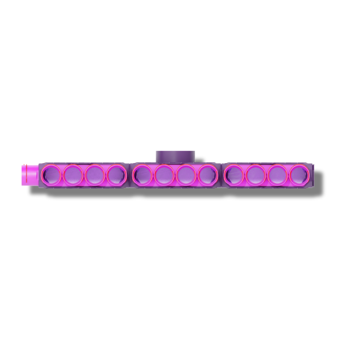 Skrzynka rozdzielcza trzymodułowa zamknięta 160mm, 16x75mm + uszczelki modułowe 3kpl + uszczelki fi 75 16szt + zapinki strong 16szt