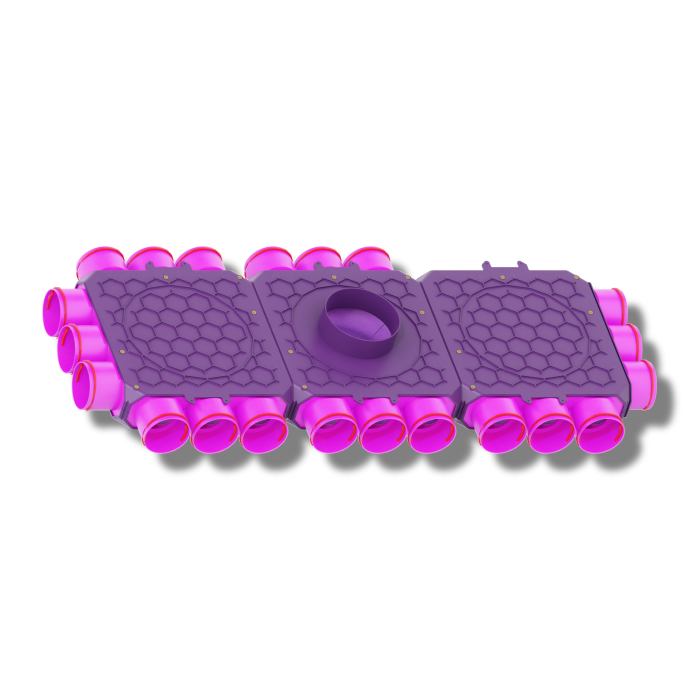 Skrzynka rozdzielcza trzymodułowa zamknięta 160mm, 21x90mm