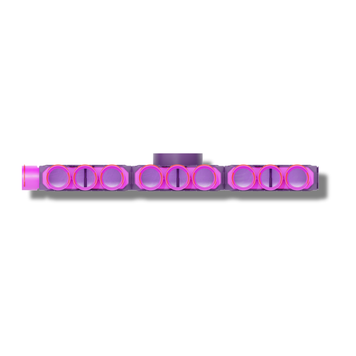 Skrzynka rozdzielcza trzymodułowa zamknięta 200mm, 12x90mm