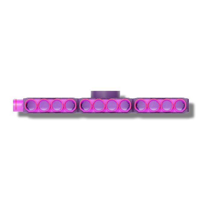 Skrzynka rozdzielcza trzymodułowa zamknięta 200mm, 16x75mm + uszczelki modułowe 3kpl + uszczelki fi 75 16szt + zapinki strong 16szt