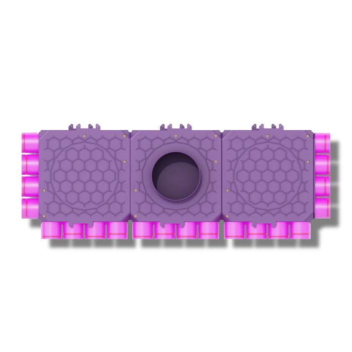 Skrzynka rozdzielcza trzymodułowa zamknięta 200mm, 20x75mm + uszczelki modułowe 3kpl + uszczelki fi 75 20szt + zapinki strong 12szt
