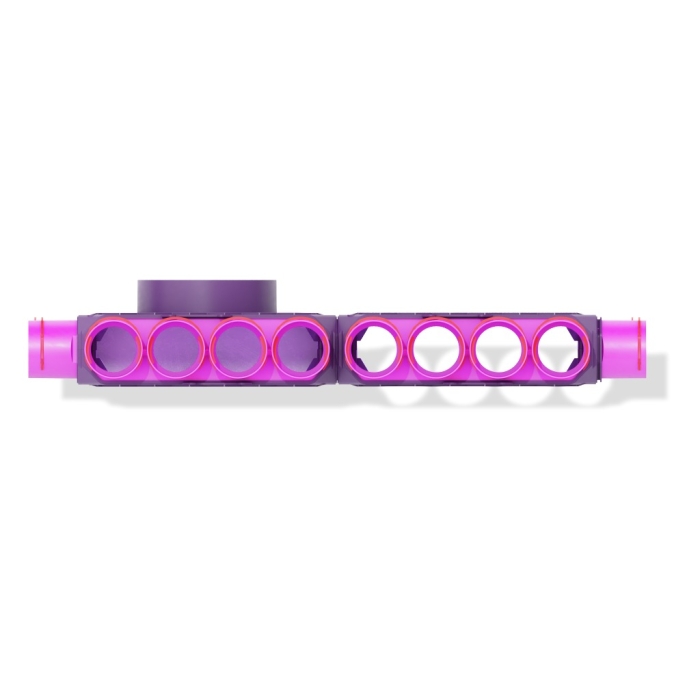 Skrzynka rozdzielcza dwumodułowa zamknięta 200mm, 20x75mm + uszczelki modułowe 2kpl +uszczelki fi 75 20szt + zapinki strong 20szt