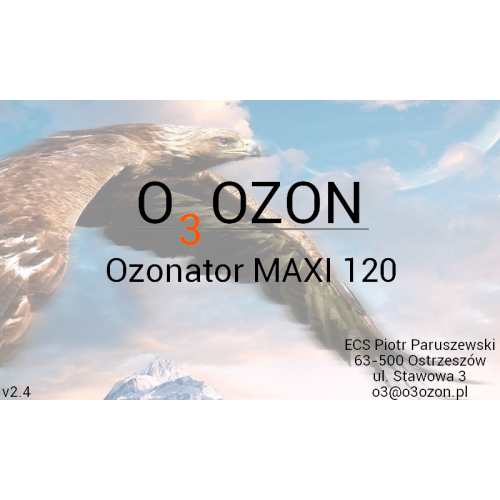 Generator ozonu Maxi120 wydajność 120g/h