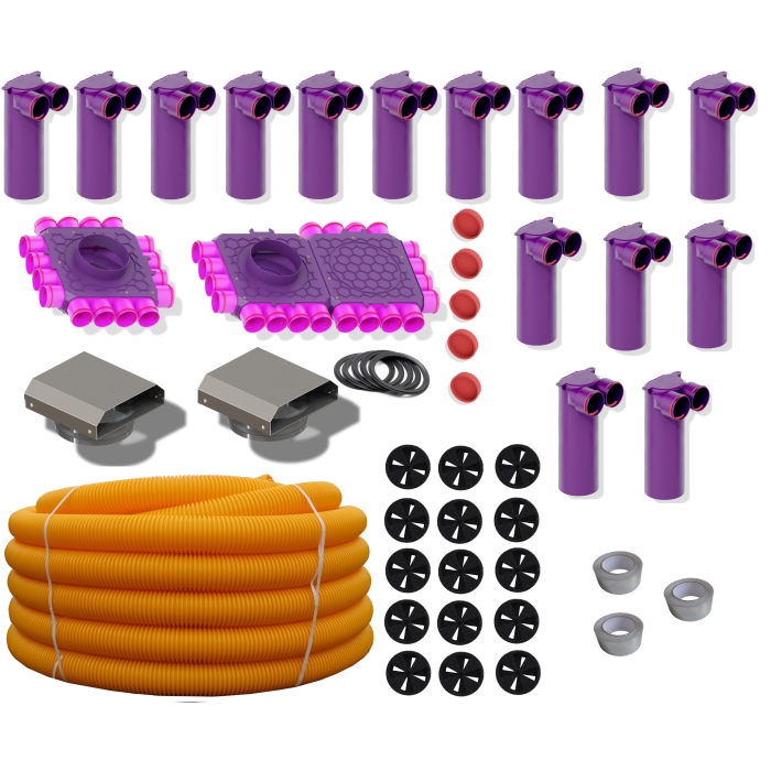 Rekuperacja wentylacja zestaw 6 dom 150-200m2 + poradnik gratis