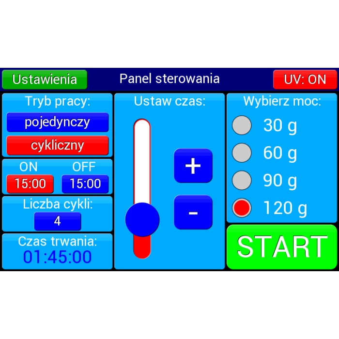Generator ozonu przemysłowy Maxi120 wydajność 120g/h