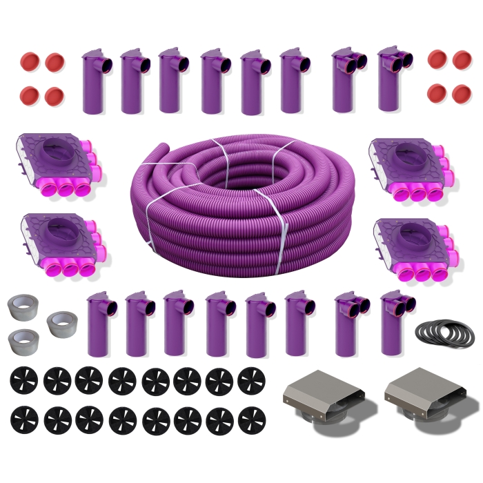 Rekuperacja wentylacja zestaw dom 150-220m2 + poradnik