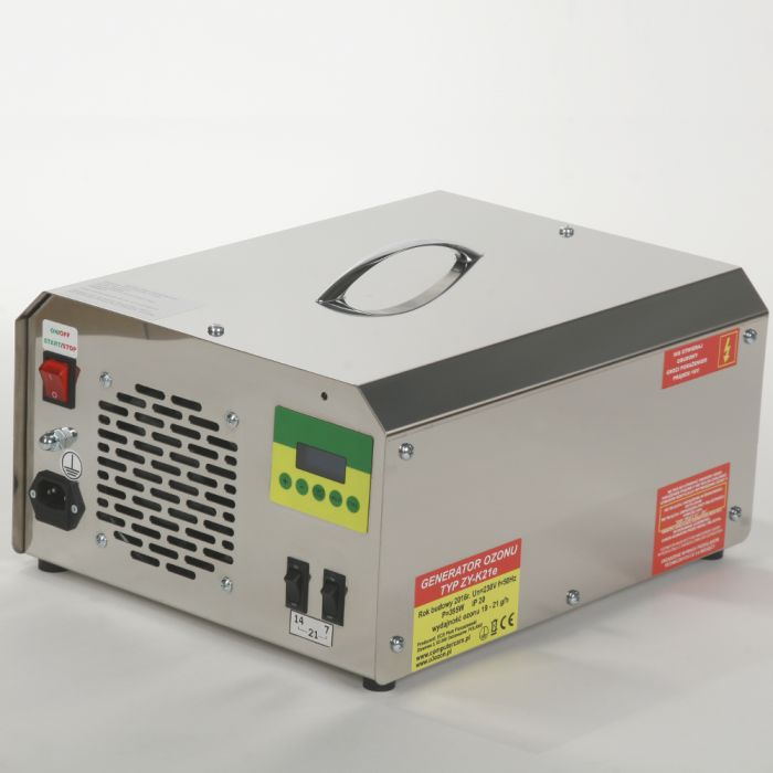 Generator ozonu przemysłowy ZY-K21e wydajność 21g/h
