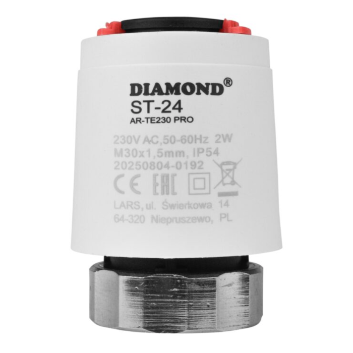 Siłownik termoelektryczny DIAMOND 230 V,  2W   ST-24